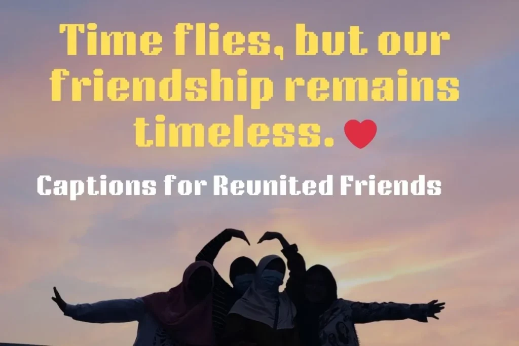 Captions for Reunited Friends