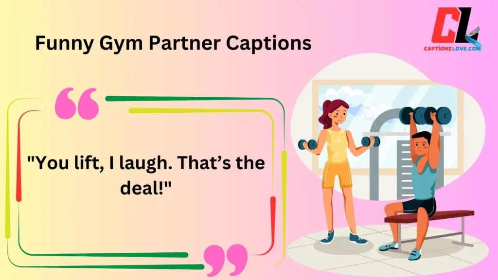 Funny Gym Partner Captions