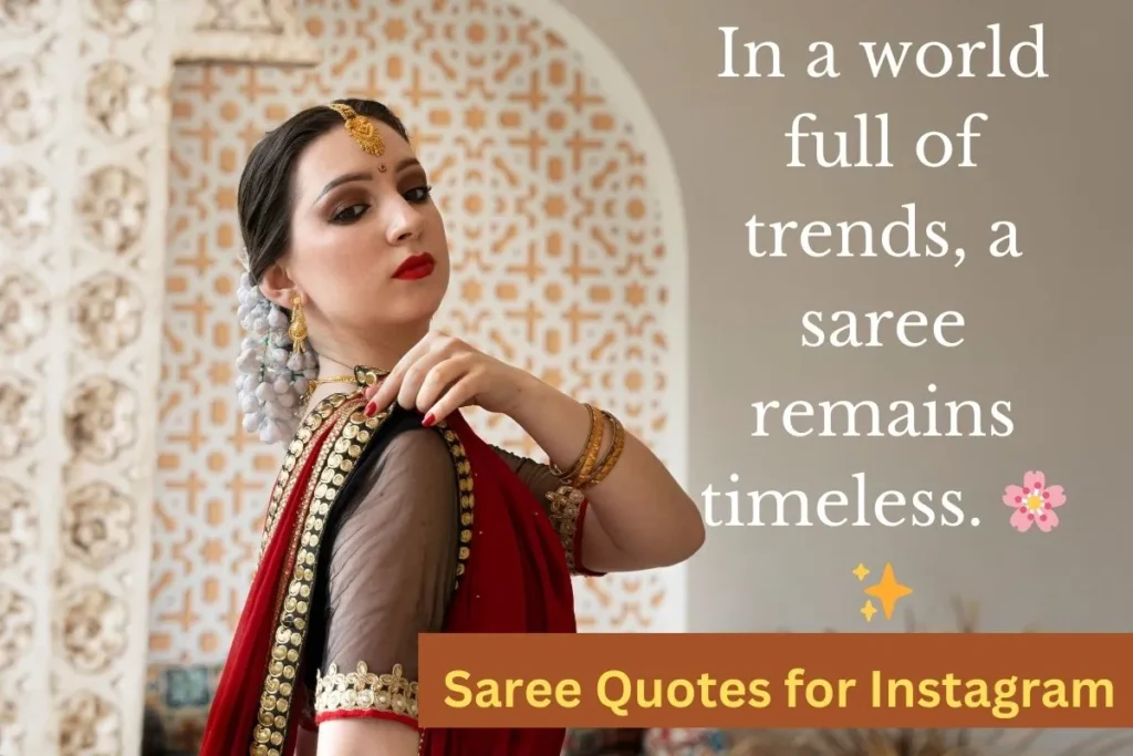 Saree Quotes for Instagram