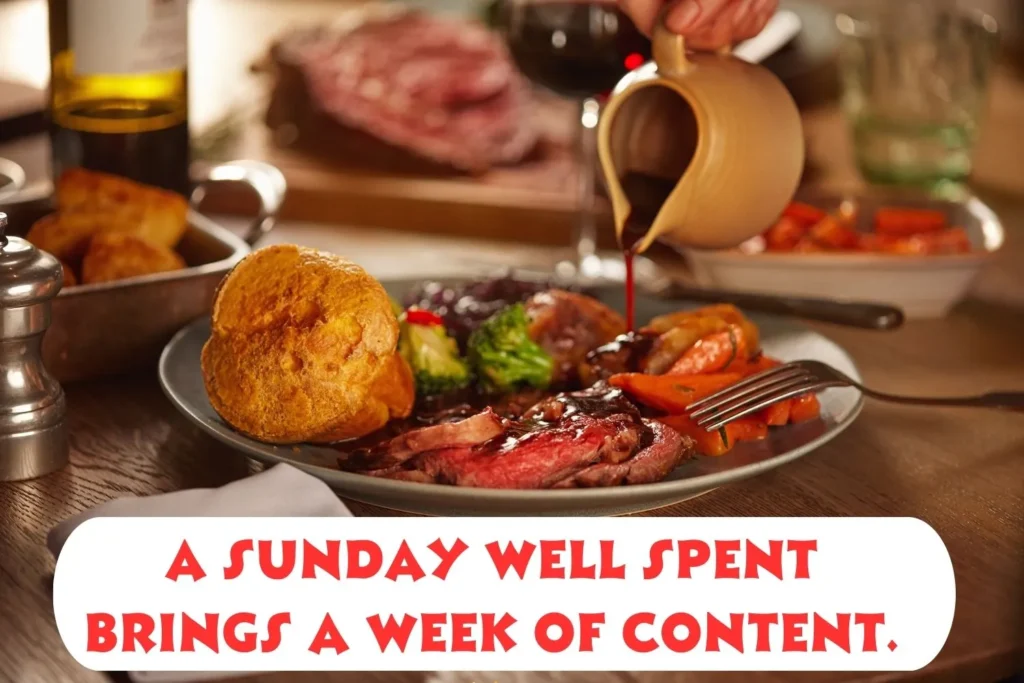 Best Sunday Dinner Captions