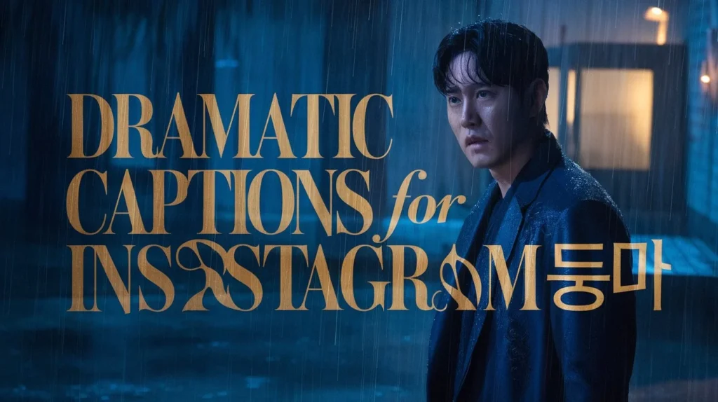Dramatic Captions for Instagram