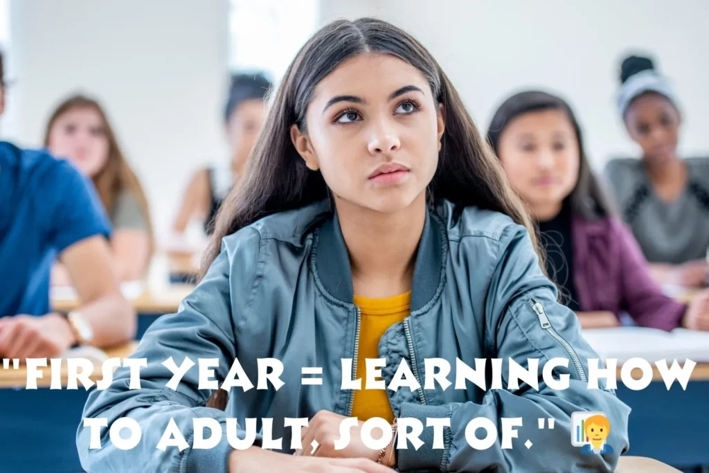 End Of First Year Of College Captions