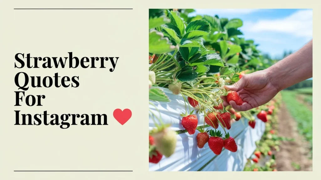 Strawberry Quotes for Instagram 