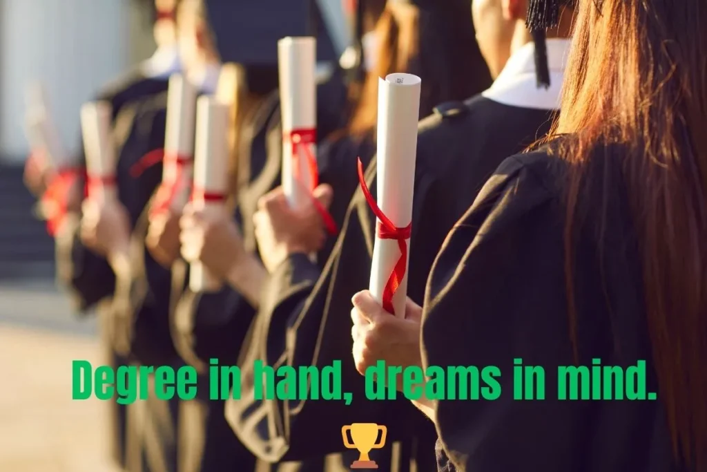 Masters Degree Captions