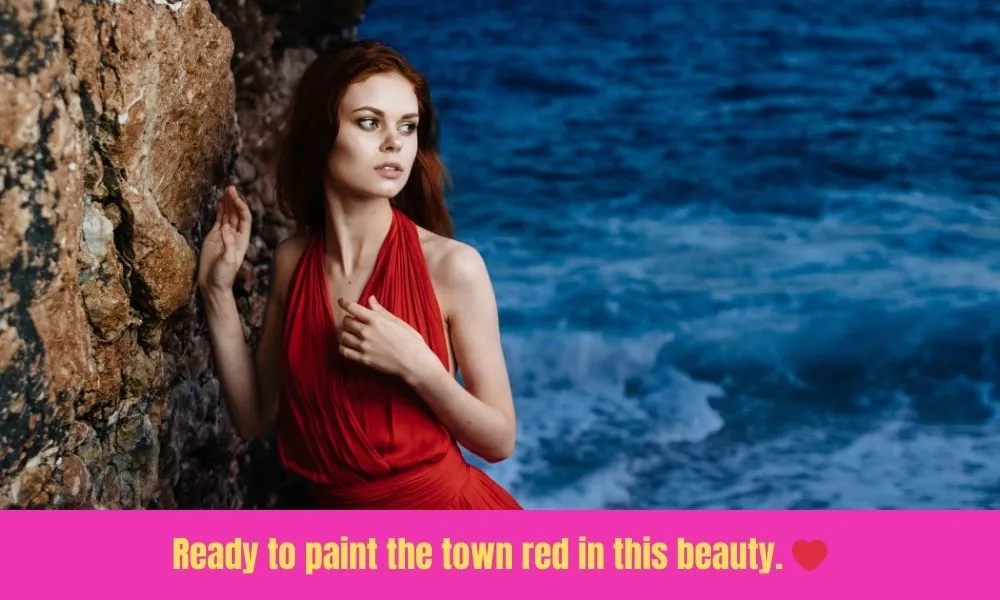 Red Dress Captions For Instagram