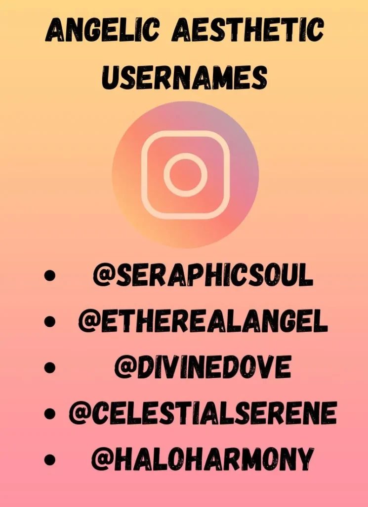 Angelic Aesthetic Usernames