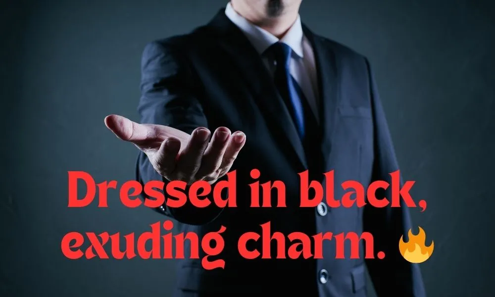 Black Suit Captions for Instagram