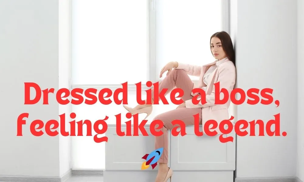 Confident Suit Captions For Instagram