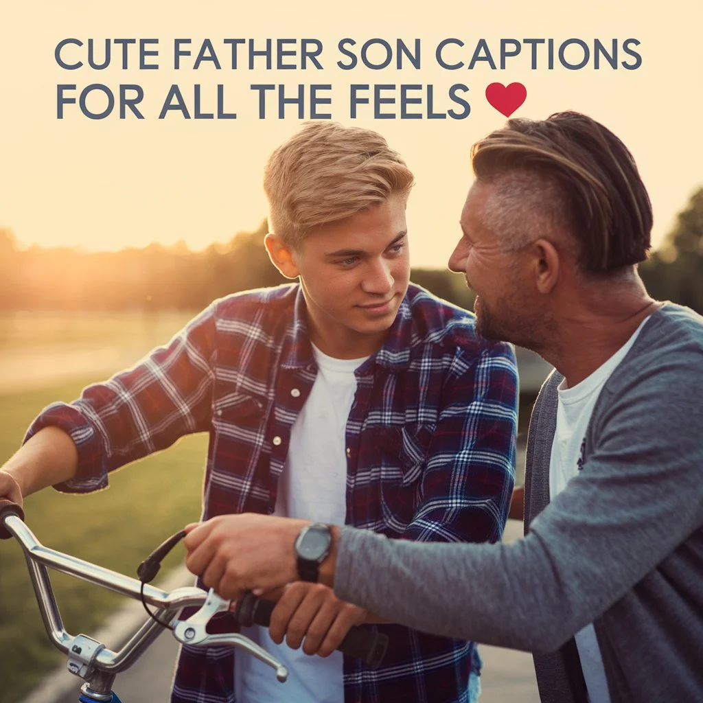 Cute Father Son Captions