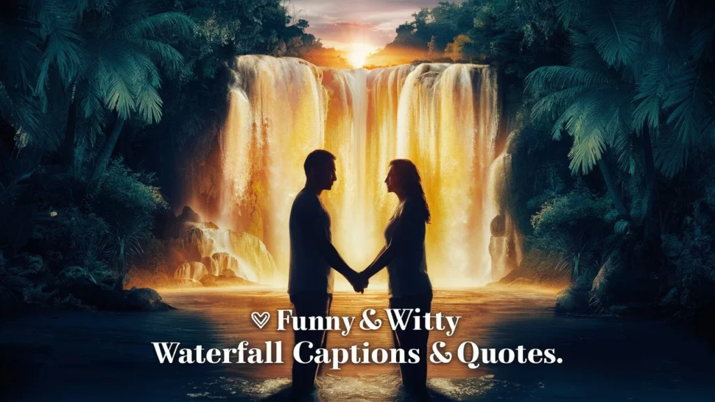 😂 Funny & Witty Waterfall Captions & Quotes