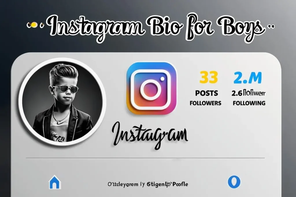 Instagram Bio for Boys in Stylish Font
