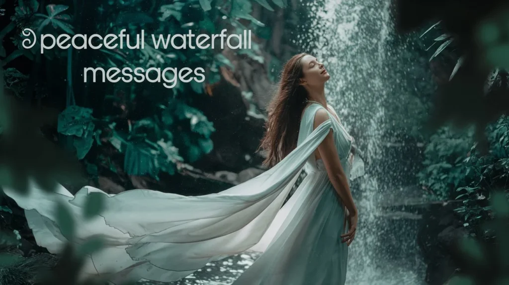 Peaceful Waterfall Messages